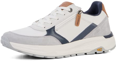 camel active Sneaker met zijrits - Maat menswear-44 - Wit
