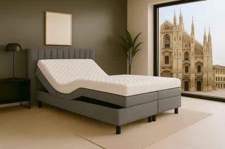 Boxspring Milano Elektrisch verstelbaar 120x220 cm Antraciet