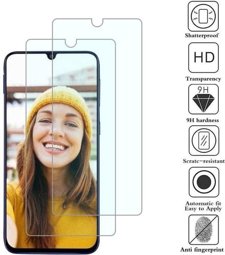 2x Screenprotector Tempered Glass Glazen Gehard Screen Protector 2.5D 9H (0.3mm) - Glasplaatje Geschikt voor: Samsung Galaxy A31 - Tempered Glas Screenprotector