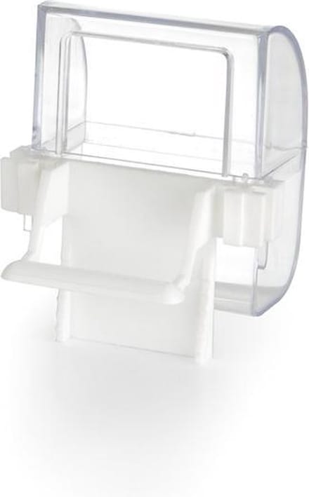Beeztees Voer- en Drinkbak - Vogel - Transparant/Wit - 2ST