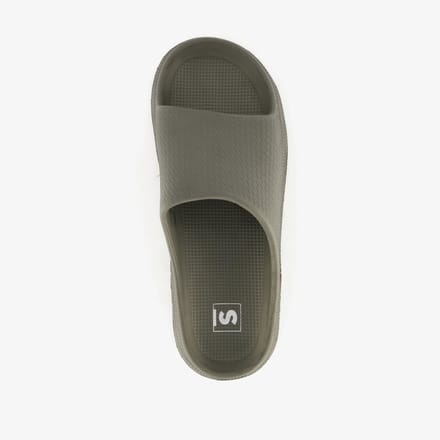 Heren badslippers donkergroen - Maat 45