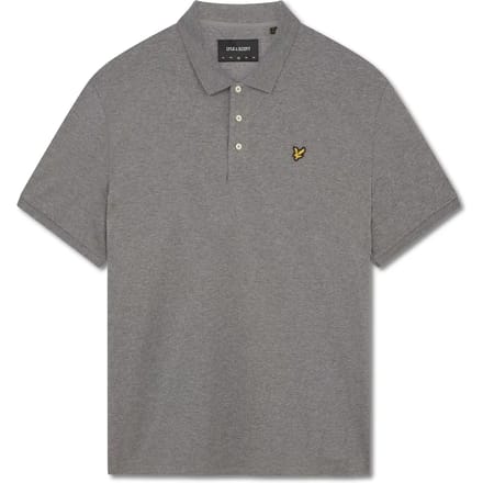 Lyle and Scott Polo Plain Grijs - Maat L - Heren