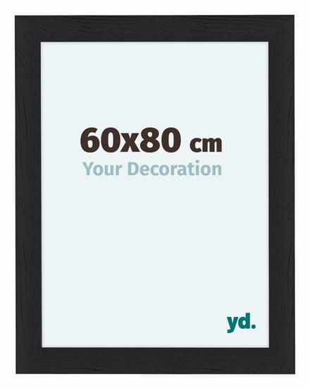 Your Decoration - Fotolijst 60x80 cm - MDF - Zwart Houtnerf - Como