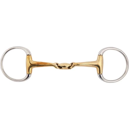BR Dubbel gebroken bustrens Soft Contact gebogen mondstuk 16 mm 11,5 Goud