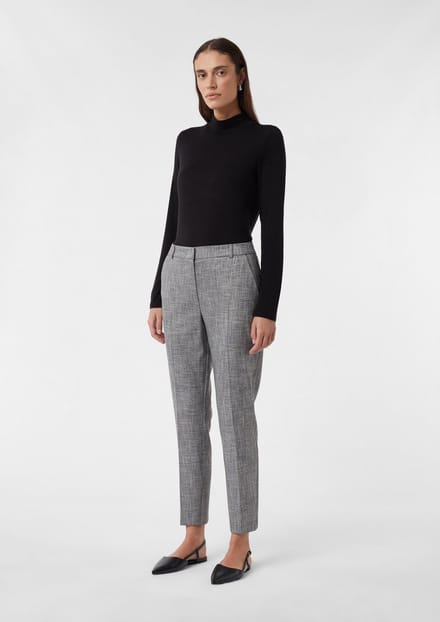 Pantalon voor dames COMMA Melierte