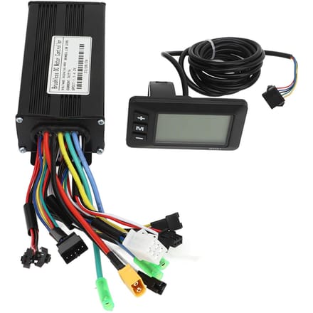 Kit de conversion de vélo électrique 24 V 36 V 48 V 500 W-750 W 26 A Contrôleur 3 modes Kit d'affichage LCD GD01 pour black