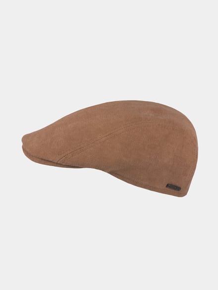 Edson - Canvas flat cap - Brick