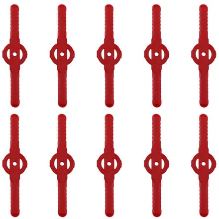 Tête de rechange en plastique pour coupe-bordures Strimmer Tête de coupe d'herbe Accessoires pour tondeuse à gazon Outil de jardin rouge