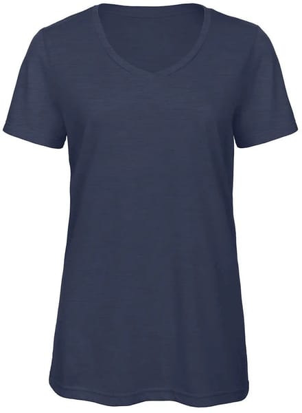 V Triblend/women T-Shirt - Heather Navy - S