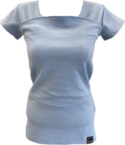 Womboo Buidelshirt - Vrouw - Maat XL - Lichtblauw