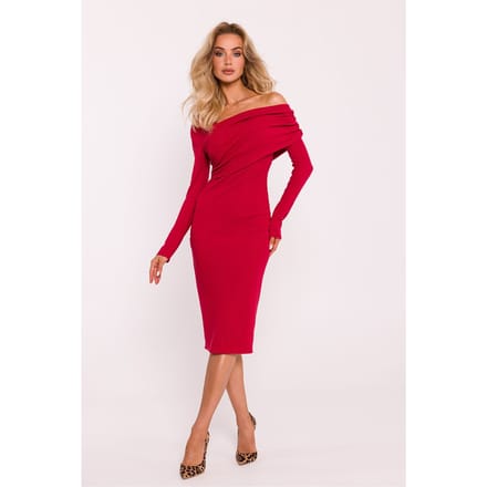 Silhouette Chic Dress - Rot / S/M