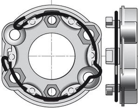 Motorsteun Somfy motoren