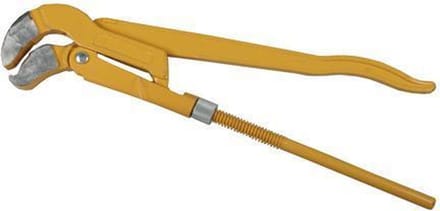 Benson Rechte pijpentang - robuust staal - geel - 45 cm
