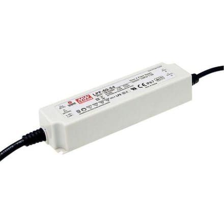 MEAN WELL LPF-60-24 LED-driver, LED-transformator Constante spanning, Constante stroomsterkte 60 W 2.5 A 14.4 - 24 V/DC Niet dimbaar, PFC-schakeling,