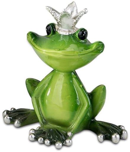 Kikker - Prins - Opkikker - Groen - Beeld - 8.5x5.5x8.5cm - Keramiek