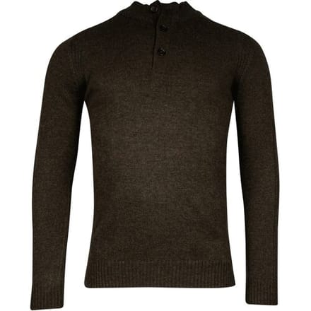 Baileys Trui Half Zip And Buttons Subtle Rib Details Donker Groen / male