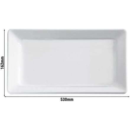 GGM Gastro (6 Stück) GN-Tablett 2/4 - PURE - Melamin - Höhe: 30mm - Schwarz