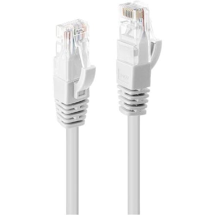 LINDY 48097 RJ45 Netwerkkabel, patchkabel CAT 6 U/UTP 10.00 m Wit Onafgeschermd 1 stuk(s)