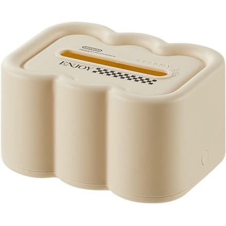 Tissueboxhoes Wolkvorm Multifunctioneel Plastic Decoratief Tissueboxhouder voor Woonkamer beige