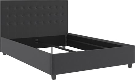 Emily-Bed - 140x200 - Antraciet Stof