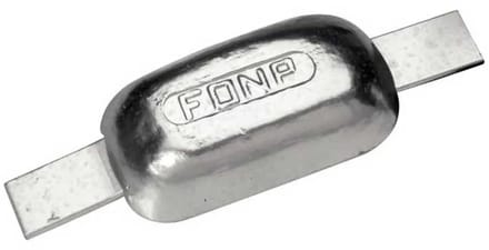 Plastimo Halve Magnesium Anode Zilver 0.3 kg