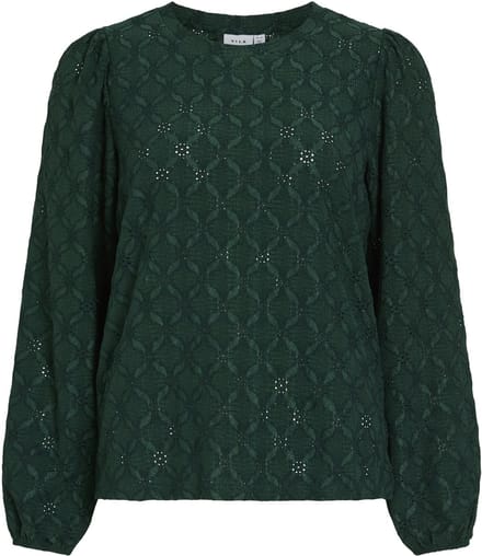 VILA - VIASTA O-NECK L/S TOP - NOOS - Dames - Blouses