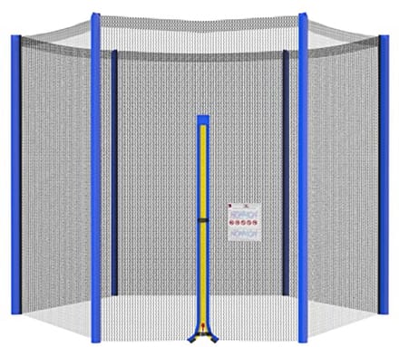 Vervangend Trampoline Net voor 3,04 m Ronde Trampolines - Veiligheidsomheining - Blauw
