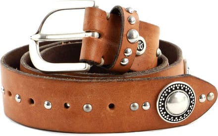 b.belt Riem Sevin Ledergürtel W105 Cognac Bruine