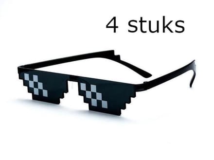 allesvoordeafter.nl Thug Life bril - Deal with it bril - 4 stuks