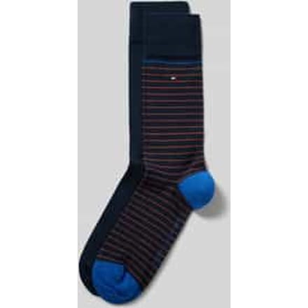 Sokken van katoenmix in set van 2 model 'MEN SMALL STRIPE SOCK'