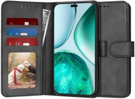 Hoesje geschikt voor HONOR X8c - Techsuit Diary Book Wallet Case - Zwart