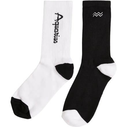 Mister Tee - Aquarius Zodiac 2-Pack Sokken - 43/46 - Multicolours
