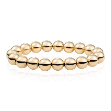 Sparkling Jewels Armband Gold plated Saturn Extra Large - 10mm SB-G-10MM-ADD