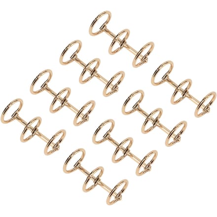 Bindringen Herbruikbaar 3 Gats Gegalvaniseerd Metaal DIY Handrekening Papier Losbladig Binden goud