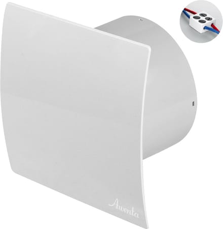Badkamerventilator SILENT Ø125 mm - 145 m³/h - Extra stil - Wit