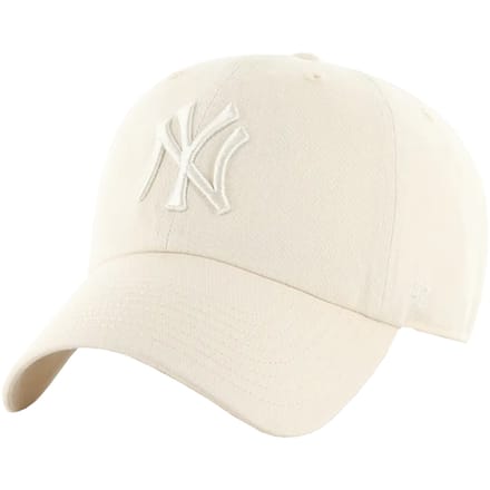 47 Brand New York Yankees MLB Clean Up Cap, Mannen, Beige, Pet, maat: One size