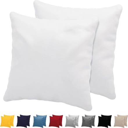 Kussensloop Set van 2 Wit Katoen 40x40 cm Jersey Katoen Beddengoed Dubbel Bed Kussensloop binnenkussen 40x40