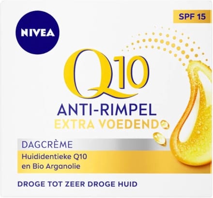 NIVEA - Q10 Dagcrème Extra Voedend SPF 15 - 3 x 50 ml - Voordeelverpakking
