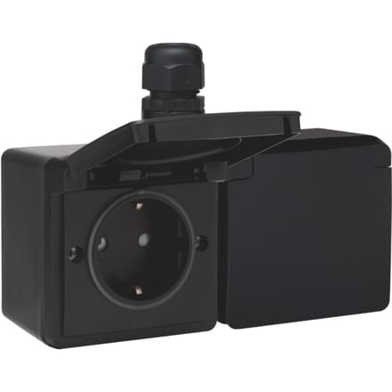 Niko New Hydro Wandcontactdoos (WCD-schakelmateriaal) - 761-37848 - E2SPK