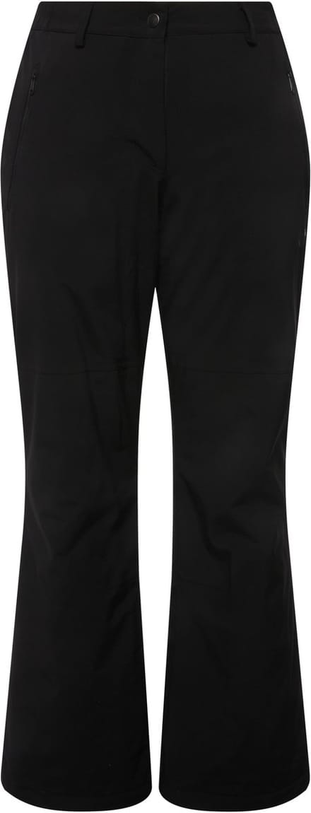 Ulla Popken - Dames - Functionele thermobroek waterdicht fleece voering - Zwart - Maat 44