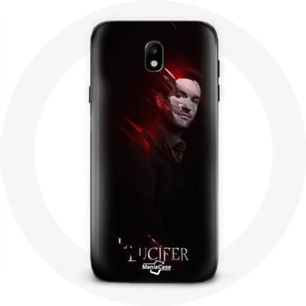 Coque pour Samsung Galaxy J7 2017 Lucifer Série fond noir