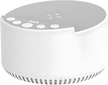 Slaap Geluid Machine - Geluid Apparaat Speaker - Rustig Slapen - Draadloze Oplader - 10 x 5.7 cm - Wit