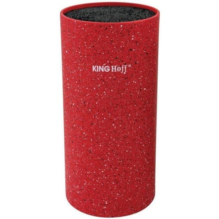 Kinghoff - Messenblok - Marmeren Coating - 11x22cm - Rood