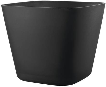 DEROMA Origin vierkante bloempot - 28 x 23,5 cm - 12 L - Antraciet