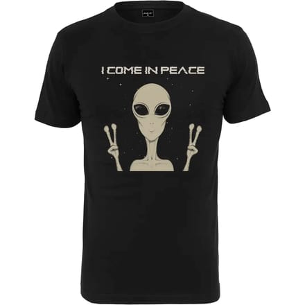 Mister Tee - I Come In Peace Heren Tshirt - M - Zwart