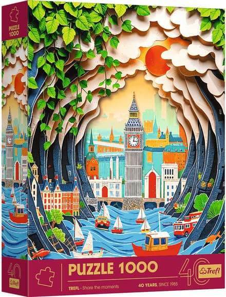Trefl puzzel London 1000 stukjes - legpuzzel volwassenen kinderen.
