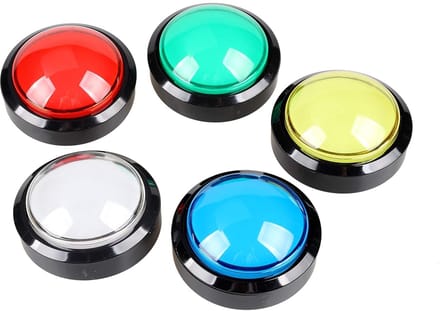 Arcade Drukknop - Verlichte Knop - Spelconsole Bouwen - Met LED Verlichting - 60 mm - Elke Kleur