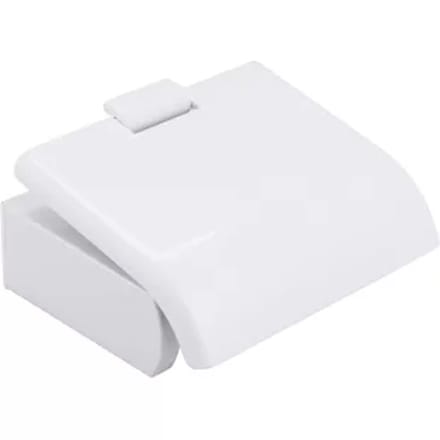 Baseline Toiletrolhouder Baseline - Kunststof - Met Klep - Wit