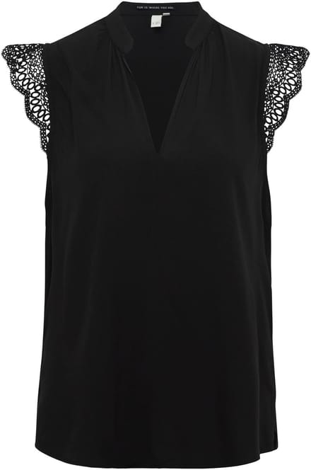 QS - female - Losse blousetop van viscose