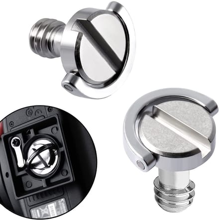 Camera Schroeven 1/4 Inch - 2 Stuks voor Statief, Monopod en Snelle Bevestiging van Accessoires